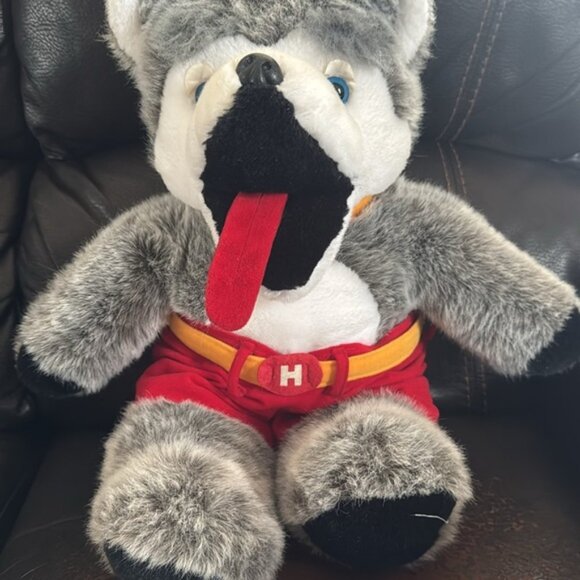 Harvey The Hound Calgary Flames NHL Plush Mascot Figure 23” - Picture 3 of 6